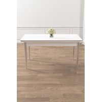Masă pentru bucătărie Hanah Home Rewa White Chrome