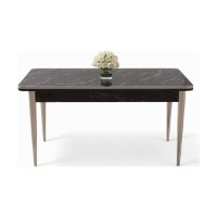 Masă pentru bucătărie Hanah Home Rewa Black Marble Chrome imaginea #2 — magazin online Desire.md
