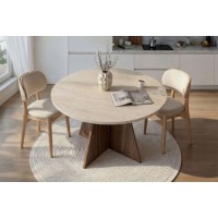 Masă pentru bucătărie Hanah Home Virella Travertine Venezia Walnut imaginea #2 — magazin online Desire.md