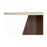 Masă pentru bucătărie Hanah Home Virella Travertine Venezia Walnut imaginea #6 — magazin online Desire.md