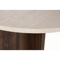 Masă pentru bucătărie Hanah Home Virella Travertine Venezia Walnut imaginea #7 — magazin online Desire.md