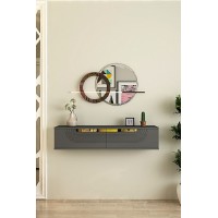 Măsuţă de toaletă Hanah Home Meyra 120 Anthracite Gold imaginea #2 — magazin online Desire.md