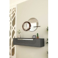 Măsuţă de toaletă Hanah Home Meyra 120 Anthracite Silver
