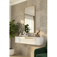 Măsuţă de toaletă Hanah Home Meyra 120 White Gold imaginea #2 — magazin online Desire.md