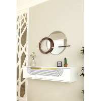 Măsuţă de toaletă Hanah Home Meyra 120 White Gold imaginea #3 — magazin online Desire.md
