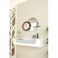 Туалетный столик Hanah Home Meyra 120 White Silver