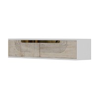 Măsuţă de toaletă Hanah Home Meyra 120 White Travertine Gold imaginea #4 — magazin online Desire.md