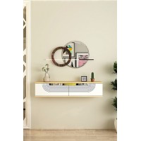 Măsuţă de toaletă Hanah Home Meyra 120 Sapphire Oak White Silver imaginea #2 — magazin online Desire.md