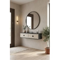 Măsuţă de toaletă Hanah Home Yuka 120 Anthracite Travertine imaginea #2 — magazin online Desire.md
