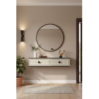 Măsuţă de toaletă Hanah Home Yuka 120 Anthracite Travertine imaginea #3 — magazin online Desire.md