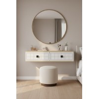Măsuţă de toaletă Hanah Home Yuka 120 Sapphire Oak White