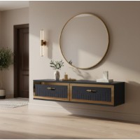 Măsuţă de toaletă Hanah Home Tuna 120 Anthracite Gold imaginea #3 — magazin online Desire.md