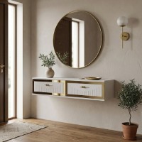 Măsuţă de toaletă Hanah Home Tuna 120 White Gold imaginea #2 — magazin online Desire.md