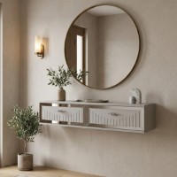 Măsuţă de toaletă Hanah Home Tuna 120 White Silver