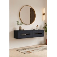 Măsuţă de toaletă Hanah Home Rany 120 Anthracite Silver