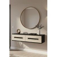 Măsuţă de toaletă Hanah Home Rany 120 Anthracite Travertine Silver imaginea #2 — magazin online Desire.md