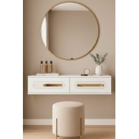Măsuţă de toaletă Hanah Home Rany 120 White Gold imaginea #2 — magazin online Desire.md