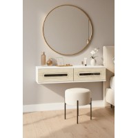 Măsuţă de toaletă Hanah Home Rany 120 White Travertine Silver imaginea #2 — magazin online Desire.md