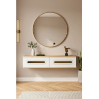Măsuţă de toaletă Hanah Home Rany 120 Sapphire Oak White Gold imaginea #2 — magazin online Desire.md