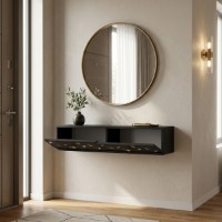 Туалетный столик Hanah Home Moka 120 Anthracite Gold фото №3 — интернет-магазин Desire.md