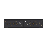 Туалетный столик Hanah Home Moka 120 Anthracite Gold фото №4 — интернет-магазин Desire.md
