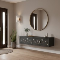 Măsuţă de toaletă Hanah Home Moka 120 Anthracite Silver imaginea #2 — magazin online Desire.md