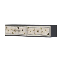 Туалетный столик Hanah Home Moka 120 Anthracite Travertine Gold фото №5 — интернет-магазин Desire.md
