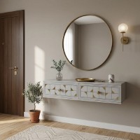 Măsuţă de toaletă Hanah Home Moka 120 White Gold
