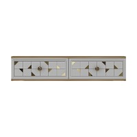 Măsuţă de toaletă Hanah Home Moka 120 Sapphire Oak White Gold imaginea #4 — magazin online Desire.md