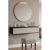 Măsuţă de toaletă Hanah Home Zeynep 120 Anthracite Travertine imaginea #2 — magazin online Desire.md