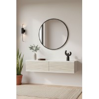 Măsuţă de toaletă Hanah Home Zeynep 120 White Travertine