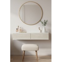 Măsuţă de toaletă Hanah Home Zeynep 120 White Travertine imaginea #2 — magazin online Desire.md