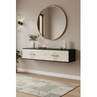 Măsuţă de toaletă Hanah Home Ida 120 Anthracite Travertine