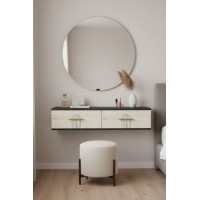 Măsuţă de toaletă Hanah Home Ida 120 Anthracite Travertine imaginea #3 — magazin online Desire.md