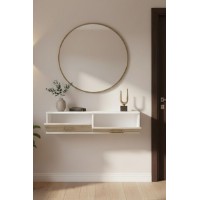 Măsuţă de toaletă Hanah Home Ida 120 White Travertine imaginea #3 — magazin online Desire.md