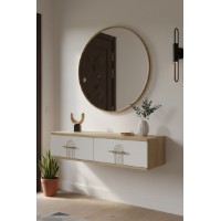 Măsuţă de toaletă Hanah Home Ida 120 Sapphire Oak White
