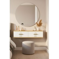 Măsuţă de toaletă Hanah Home Ida 120 Sapphire Oak White imaginea #3 — magazin online Desire.md