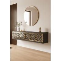 Măsuţă de toaletă Hanah Home Arex 120 Anthracite Gold