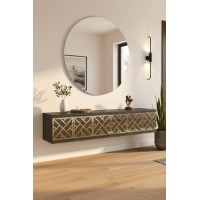 Măsuţă de toaletă Hanah Home Arex 120 Anthracite Gold imaginea #2 — magazin online Desire.md