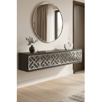 Măsuţă de toaletă Hanah Home Arex 120 Anthracite Silver