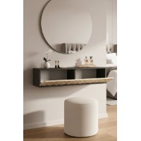 Măsuţă de toaletă Hanah Home Arex 120 Anthracite Travertine Gold imaginea #3 — magazin online Desire.md