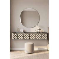 Măsuţă de toaletă Hanah Home Arex 120 Anthracite Travertine Silver imaginea #3 — magazin online Desire.md