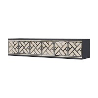 Măsuţă de toaletă Hanah Home Arex 120 Anthracite Travertine Silver imaginea #5 — magazin online Desire.md