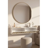 Туалетный столик Hanah Home Arex 120 White Gold фото №3 — интернет-магазин Desire.md
