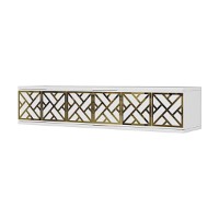 Туалетный столик Hanah Home Arex 120 White Gold фото №5 — интернет-магазин Desire.md