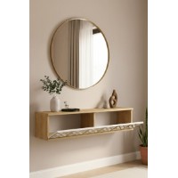 Măsuţă de toaletă Hanah Home Arex 120 Sapphire Oak White Gold imaginea #3 — magazin online Desire.md