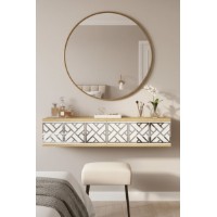 Măsuţă de toaletă Hanah Home Arex 120 Sapphire Oak White Silver imaginea #2 — magazin online Desire.md