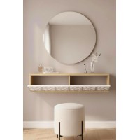Măsuţă de toaletă Hanah Home Arex 120 Sapphire Oak White Silver imaginea #3 — magazin online Desire.md