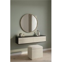 Măsuţă de toaletă Hanah Home Aplos 120 Anthracite Travertine