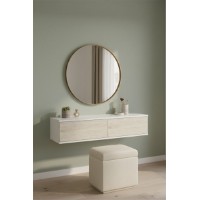 Măsuţă de toaletă Hanah Home Aplos 120 White Travertine